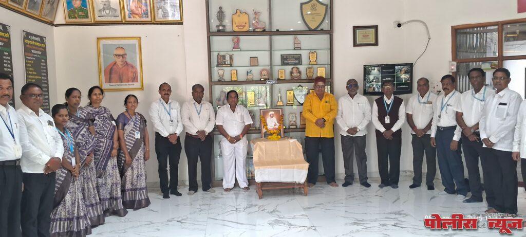 महाराष्ट्र उदयगिरी महाविद्यालयात संत संताजी जगनाडे जयंतीनिमित्त अभिवादन