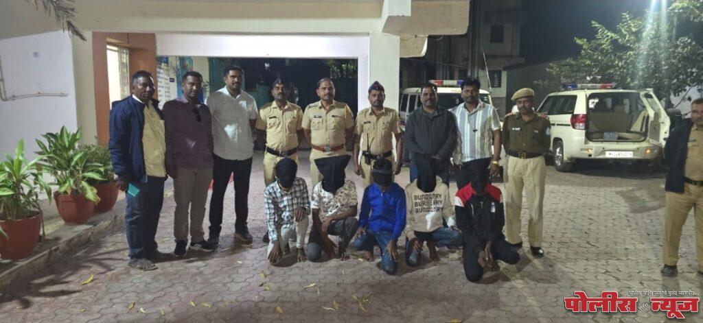 पुणे येथे खून करून फरार झालेल्या आरोपींना लातूर पोलिसांनी ठोकल्या बेड्या.