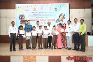 राज्यस्तरीय रंगोत्सव स्पर्धेत श्री पांडुरंग विद्यालयाच्या संघास द्वितीय क्रमांक