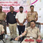 पोलीस प्रशासनाच्या रक्तदान शिबिराला उदगीरकरांचा उत्स्फूर्त प्रतिसाद, 225 रक्तदात्यांनी केले रक्तदान