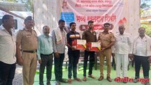आपण सारे एक असे रूपांतर होण्यासाठी रक्तदान काळाची गरज - डी वाय एस पी अरविंद रायबोले